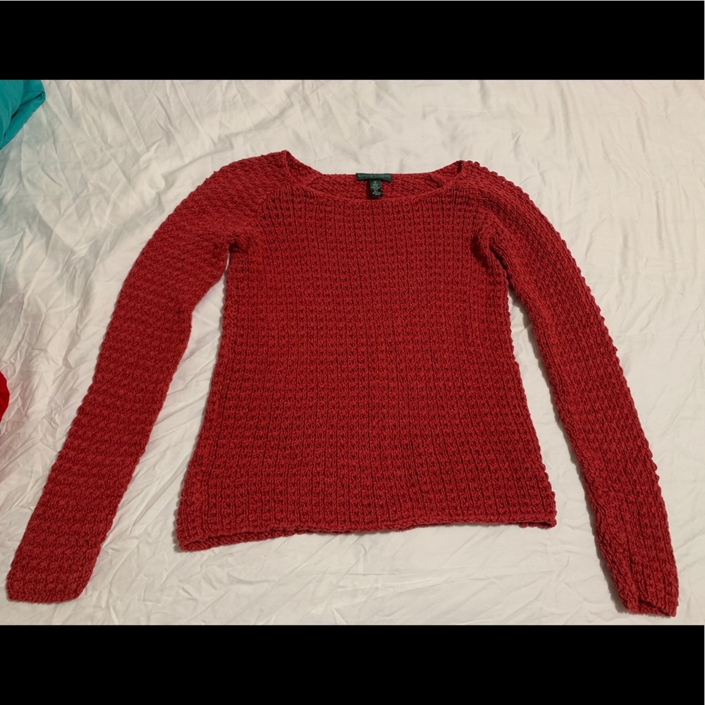 Red sweater